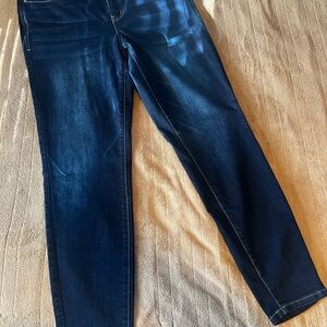 Maurices Dark Blue Skinny Jeans - Everflex High-Rise